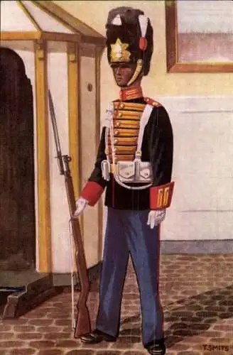 Künstler Ak Smits, F., Garderegiment Grenadiers, Ceremoniele tenue Grenadier