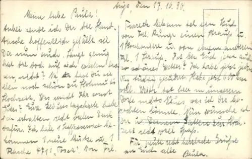 Ak Schreibste oder schreibste nich, immer aber denk an mich, Tintenschreiber