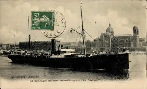 Ak Dampfschiff La Desirade, CGT