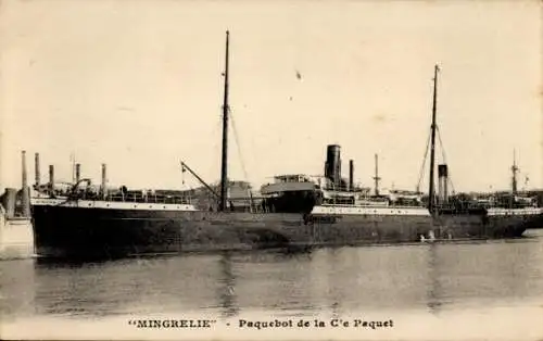 Ak Dampfschiff Mingrelie, Compagnie Paquet