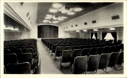 Ak Dampfschiff Liberté, CGT, Innenansicht, Vorführungssaal