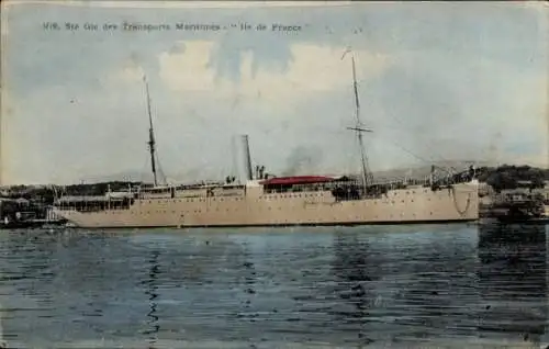 Ak Dampfschiff Ile de France, SGTM