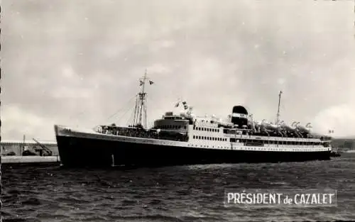 Ak Dampfschiff President de Cazalet, Compagnie de Navigation Mixte
