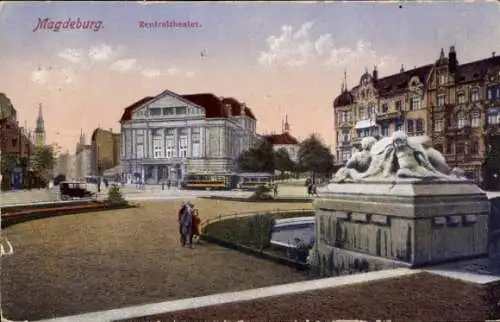 Ak Magdeburg an der Elbe, Zentraltheater