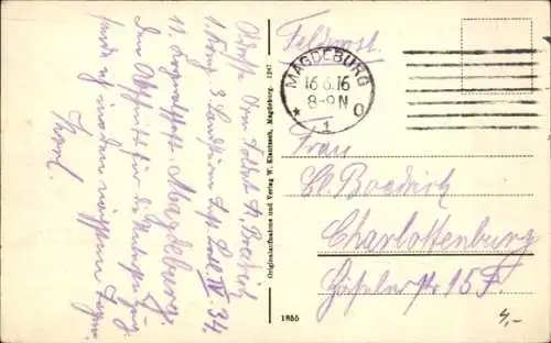 Ak Magdeburg an der Elbe, Totale der Stadt