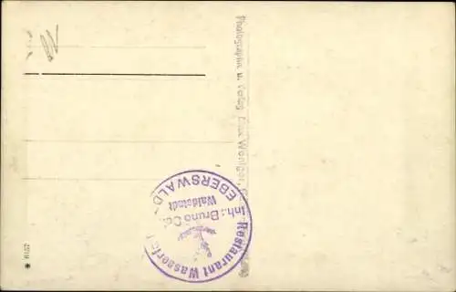 Ak Eberswalde in der Mark, Restaurant Wasserfall, Wildpark Eberswalde