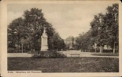 Ak Breda Nordbrabant Niederlande, Valkenberg, Monument