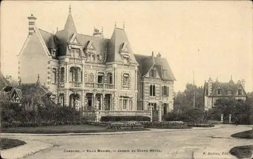 CPA Cabourg Calvados, Villa Maxime, Jardin du Grand Hotel