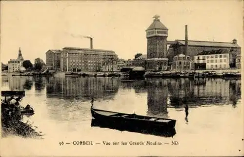 CPA Corbeil-Essonne, les Grands Moulins