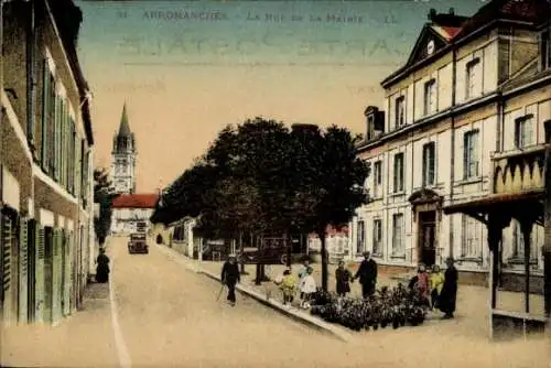 CPA Arromanches Calvados, Rue de la Mairie