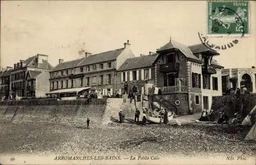 CPA Arromanches les Bains Calvados, Petite Cale