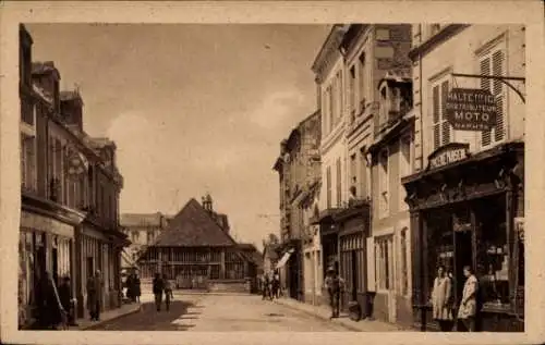 Ak Argences Calvados, Rue Letavernier Pitrou