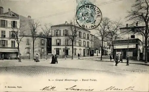 Ak Montrouge Hauts de Seine, Rond Point