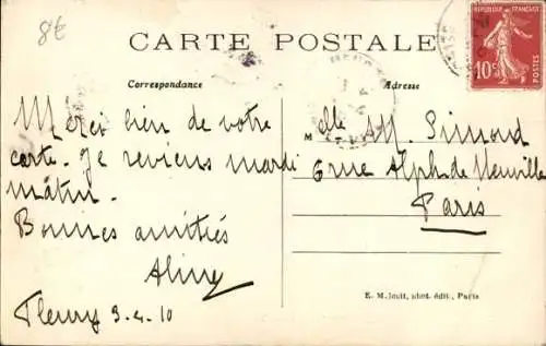 Ak Meudon Clamart Hauts de Seine, La Porte de Fleury