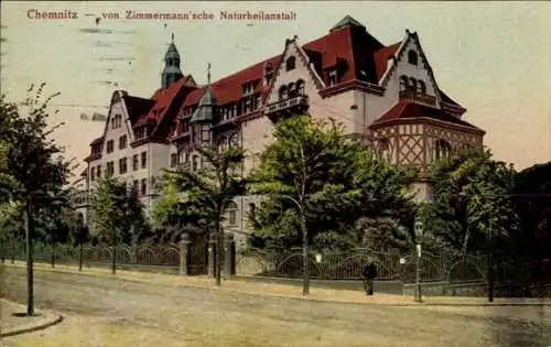 Ak Chemnitz, Zimmermannsche Naturheilanstalt