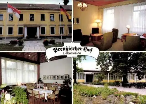 Ak Liebenwalde in Brandenburg, Preußischer Hof, Restaurant, Garten