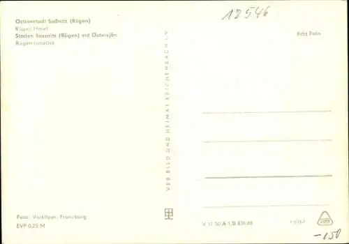 Ak Sassnitz auf Rügen, Rügen-Hotel