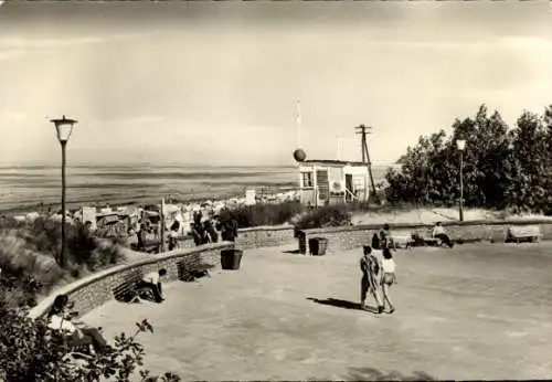 Ak Ostseebad Baabe auf Rügen, Promenade, Strand