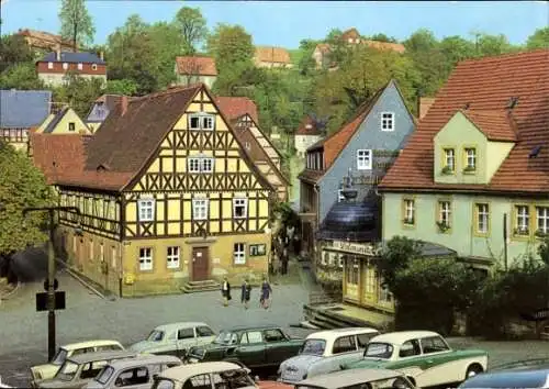 Ak Hohnstein Sächsische Schweiz, Marktplatz