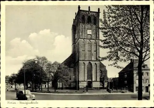 Ak Viersen in Nordrhein Westfalen, Remigiuskirche, historische Architektur, Schwarz-Weiß-Bild,...