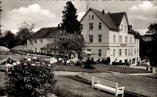 Ak Bad Seebruch Vlotho an der Weser, Badeteich, großes Gebäude, schöne Landschaft, Entspannung...