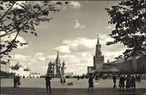 Ak Moskau Russland, Roter Platz