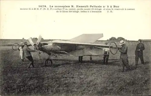 Ak Le Monoplan R Esnault Pelterie No 2 a Buc