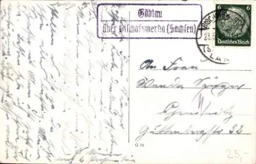 Ak Bischofswerda in Sachsen, Gasthof Gödlau
