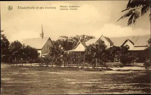 Ak Lubumbashi Elisabethville DR Kongo Zaire, Mission Salésienne,  Verkaufsanlage