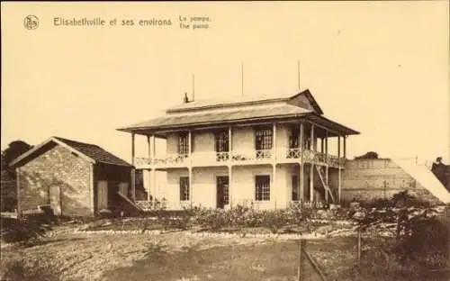 Ak Lubumbashi Elisabethville DR Kongo Zaire, Pompe