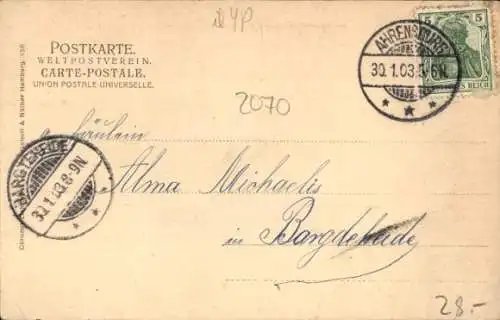 Ak Ahrensburg in Holstein, Lurop, Straßenansicht