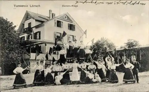 Ak Lörrach in Baden, Turnverein, Damen Riege