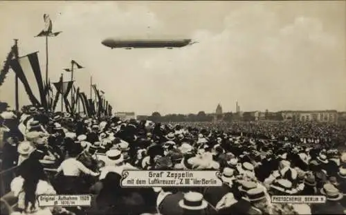 Ak Graf Zeppelin, Luftkreuzer ZIII über Berlin