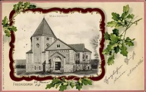 Präge Passepartout Ak Friedrichsruh Aumühle Niedersachsen, Bismarck Mausoleum