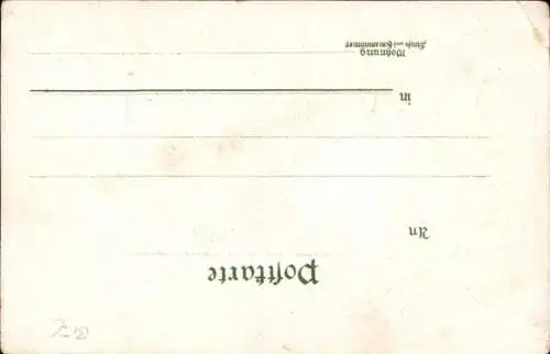 Präge Passepartout Ak Dresden, Hoftheater, Blumen