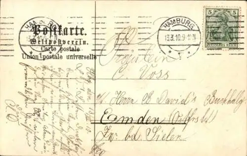 Präge Ak Hamburg Mitte, Kaiser Wilhelm Denkmal