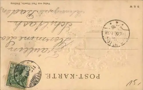 Präge Wappen Ak Baden, Krone