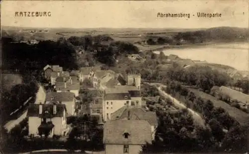 Ak Ratzeburg im Herzogtum Lauenburg,  Abrahamsberg, Villenpartie, Häuser, Umgebung, Landschaft...