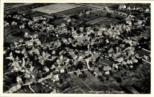 Ak Holzhausen Externsteine Horn Bad Meinberg am Teutoburger Wald, Fliegeraufnahme