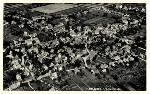 Ak Holzhausen Externsteine Horn Bad Meinberg am Teutoburger Wald, Fliegeraufnahme