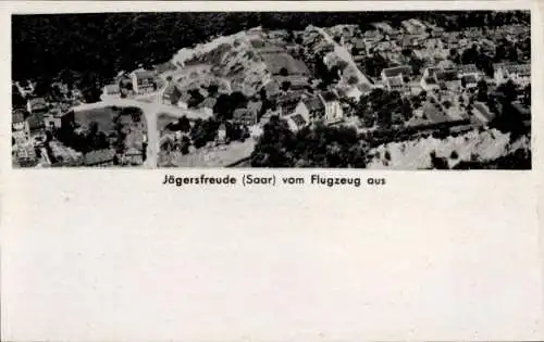 Ak Jägersfreude Dudweiler Saarbrücken im Saarland, Fliegeraufnahme
