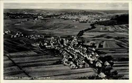 Ak Weilheim Tübingen am Neckar, Luftaufnahme