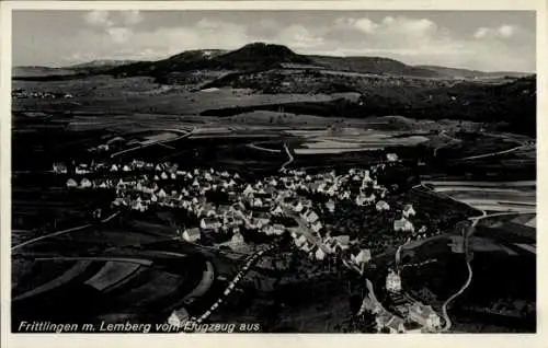 Ak Frittlingen in Württemberg, Luftaufnahme von  Lemberg, Landschaft, Flugzeugperspektive