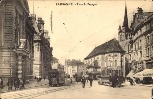 CPA Lausanne Canton de Vaud, Place Saint France