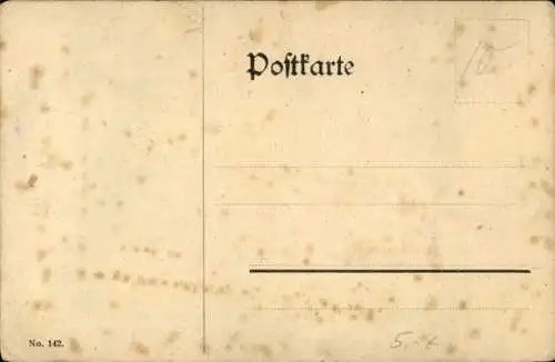 Handgemalt Ak Zwerg Nase, Märchen