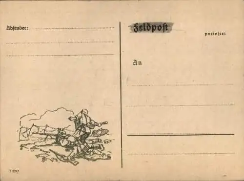 Handgemalt Ak Vermenschlichte Enten, vermenschlichter Baum