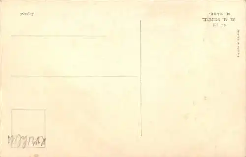 Künstler Ak Gemaltes Porträt einer jungen Frau, Blumen, Hut