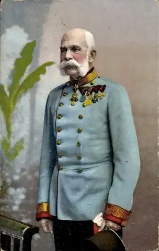 Ak Kaiser Franz Joseph I., Portrait in Uniform