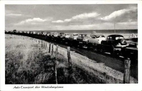 Ak Klanxbüll in Nordfriesland, Hindenburgdamm