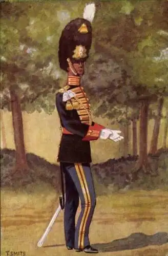 Künstler Ak Smits, F., Garderegiment Grenadiers, Ceremoniele tenue Luitenant-kolonel